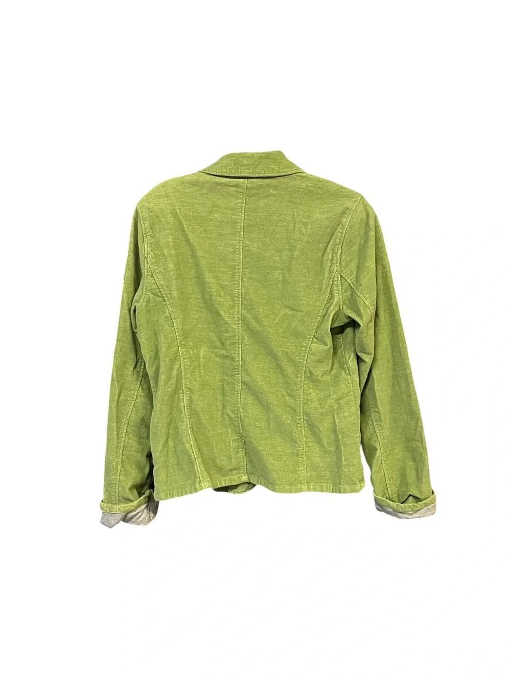 Sundance Women’s Size 4 Green Corduroy Blazer Jacket Stretch Cotton Pockets